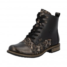Rieker Lace Up Print Boot