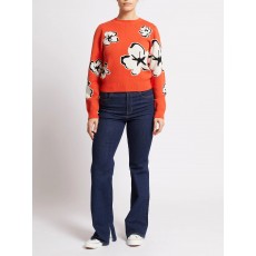 French Connection Paislee Floral Jacquard Jumper