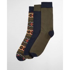 Barbour Case Fairisle Sock Gift Box