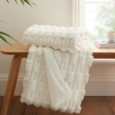 Bianca Carved Faux Fur Throw 150 x200cm