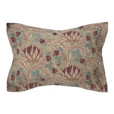 Morris & Co Artichoke Dove Grey/Wine Duvet Set