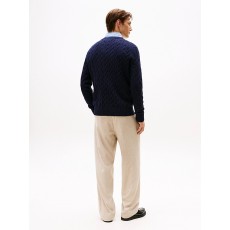 Tommy Hilfiger Classic Cotton Cable Crew Neck