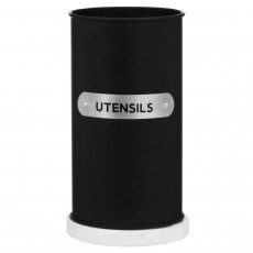 Liberty Black Enamel Utensil Holder