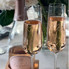 2 Champagne Glasses-Love Heart