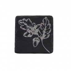 Single Slate Coaster-Autumn Acorns