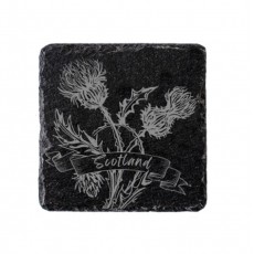 Single Slate Coaster-Scotland Thistle