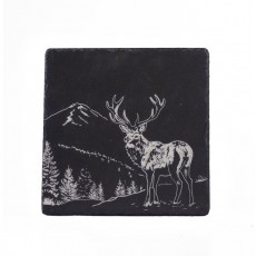 Slate Pot Stand-Scenic Stag