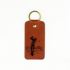 Leather Keyring-Golf