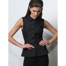 French Connection Yelena Jacquard Waistcoat Top French Connection Yelena Jacquard Waistcoat Top