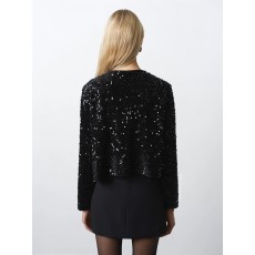 French Connection Monet Sequin Tie Cardigan French Connection Monet Sequin Tie Cardigan