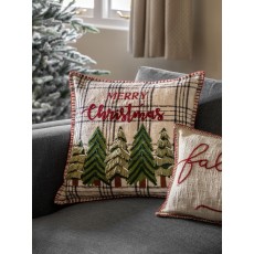 Heritage Trees Christmas Cushion