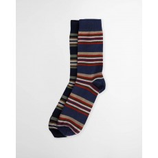 Barbour Summer Stripe 2 Pack Socks