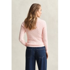 Gant Stretch Cotton Cable V-Neck