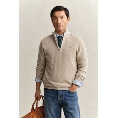 Gant Micro Textured Cotton Half Zip