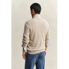 Gant Micro Textured Cotton Half Zip