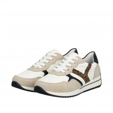 Rieker Animal Print Stripe Trainer Rieker Animal Print Stripe Trainer