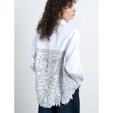 French Connection Lotta Alexis Cutout Back Shirt French Connection Lotta Alexis Cutout Back Shirt