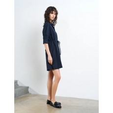 French Connection Cambria Cotton Cinchd Waist Dress