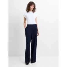 French Connection Alia Pinstripe Button Detail Trousers