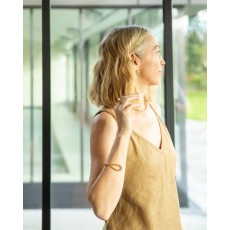 Chalk Twisted Bangle