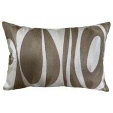 Abstract Oval Emb Cushion 40x60-Cream Abstract Oval Emb Cushion 40x60-Cream