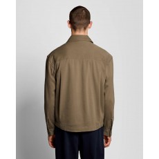 Lyle & Scott Enzyme Wash Zip Through Overshirt