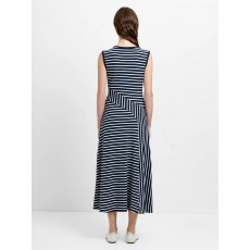French Connection Kyra Jersey Stripd Slvls Midi Dress