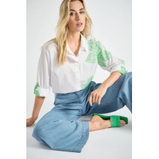 Marie Mero Shirt with green flower