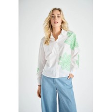 Marie Mero Shirt with green flower