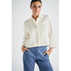 Marie Mero Jacquard jacket with collar