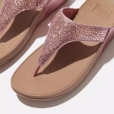 FitFlop Lulu Crystal Mix Metallic Toe Post Sandal