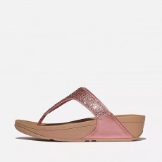 FitFlop Lulu Crystal Mix Metallic Toe Post Sandal