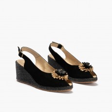 Pitillos Flower Slingback Shoe