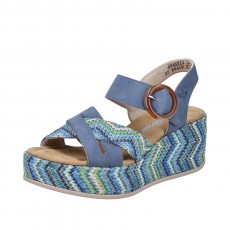 Rieker Patterned Wedge Sandal