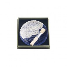 Ceramic Garlic Grater And Brush Set Wave