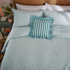 Candy Stripe Cushion Aqua