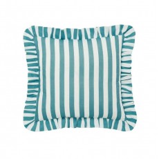 Candy Stripe Cushion Aqua