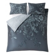 Timorous Tendrils Spill Duvet Cover Set Navy