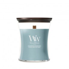 Woodwick Hourglass Medium-Cedarwood & Ocean Moss