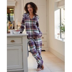 Cyberjammies Wild Slumber Plum Checks L/Slv Pyjamas Cyberjammies Wild Slumber Plum Checks L/Slv Pyjamas