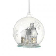 LED Glass House Bauble LED Glass House Bauble