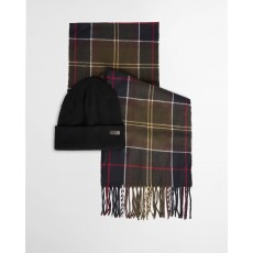 Barbour Swinton Beanie & Scarf & Galingale Scarf Gift Set Barbour Swinton Beanie & Scarf & Galingale Scarf Gift Set