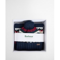Barbour Kane Knitted Beanie & Scarf Gift Set Barbour Kane Knitted Beanie & Scarf Gift Set