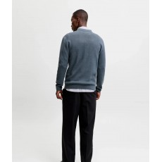 Jack & Jones Blamilano Stitch Knit Zip Polo Jack & Jones Blamilano Stitch Knit Zip Polo
