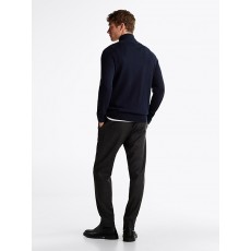 Tommy Hilfiger Pima Organic Cotton Cashmere Zip Mock