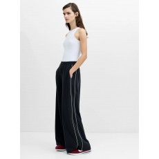 French Connection Wren Side Stripe Pleated Wide Leg Jogger