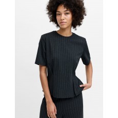 French Connection Sarai Pinstripe Pearl T-Shirt French Connection Sarai Pinstripe Pearl T-Shirt