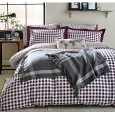 Blake Bedlinen Mulberry/Charcoal