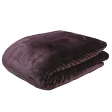 Malini Fleece Throw 150x200-Aubergine