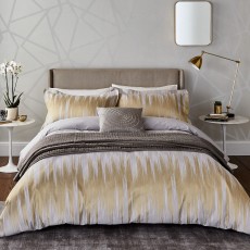 Bedeck Harlequinn Motion Bedding Ochre